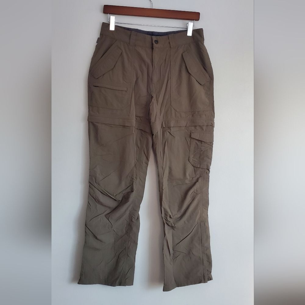 Eastern Mountain Sports Dark Hunter Gree Convertable Cargo Womens Pants Size 6 R